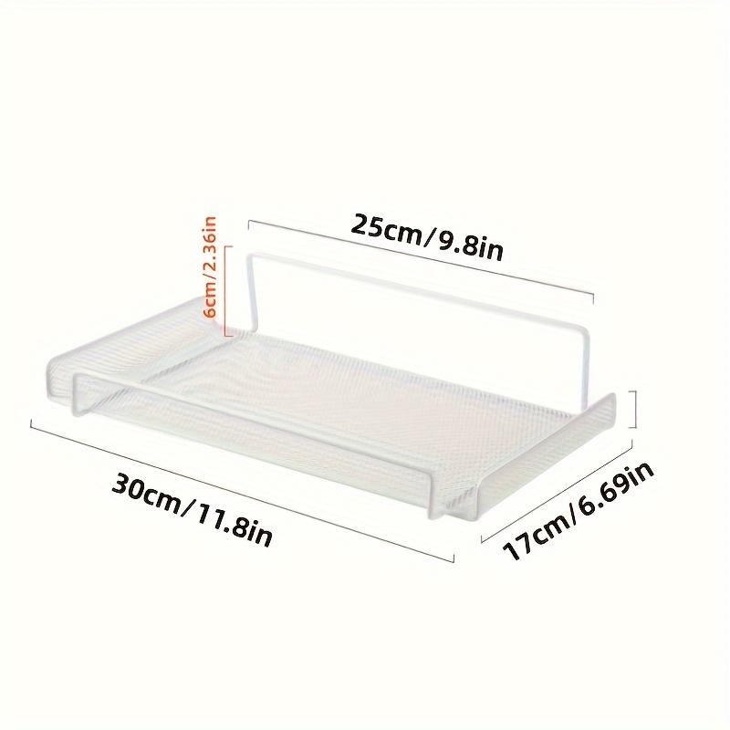 Stainless Steel Floating Shelf Wall-Mounted Storage Rack for Routers Decor Multi-Use No-Drill Bedroom Living Room Organizer
