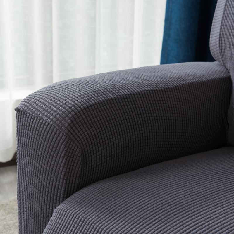 Stretchy Recliner Slipcover Updated Woven Jacquard Recliner Chair Cover With Side Pocket Anti -Slip Fitted Recliner Cover Couch Protector