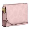 Coach 20 Slim Adjustable Detachable Shoulder Strap Coated Canvas Shoulder Bag Women Shoulder Bag Gold Pink CAR12-IMPO