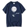 Mens Tshirt 100 Cotton Casual Tshirt Funny Space Print Summer Loose Oneck T Shirt for Men Short Sleeve Tshirt Male Top