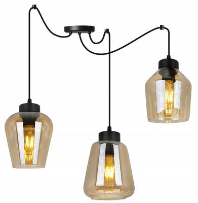 LUMINÁRIA PENDENTE MODERNA ELEGANTE COM CÚPULA DE VIDRO