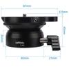 Tripod Leveling Base Half Ball Tilt Up and Down Quickly 15 Degree for Canon Nikon and Other DSLR Cameras Tripod Monopod with Offset Bubble Level