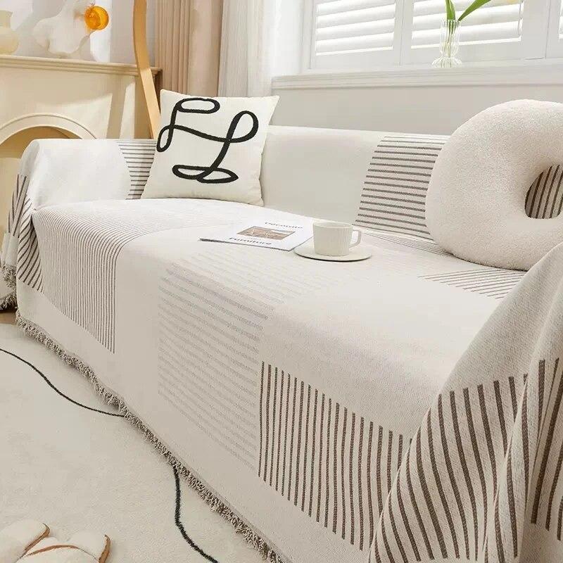 Blanket Universal Dustproof and Cat Scratch Proof Cover Cloth Sofa Blanket Home Deco Sofa Towel Blanket Chenille Couch Cover