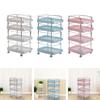 1/6 Dollhouse Miniature Rolling Storage Cart, Organizer Shelf for Accessories
