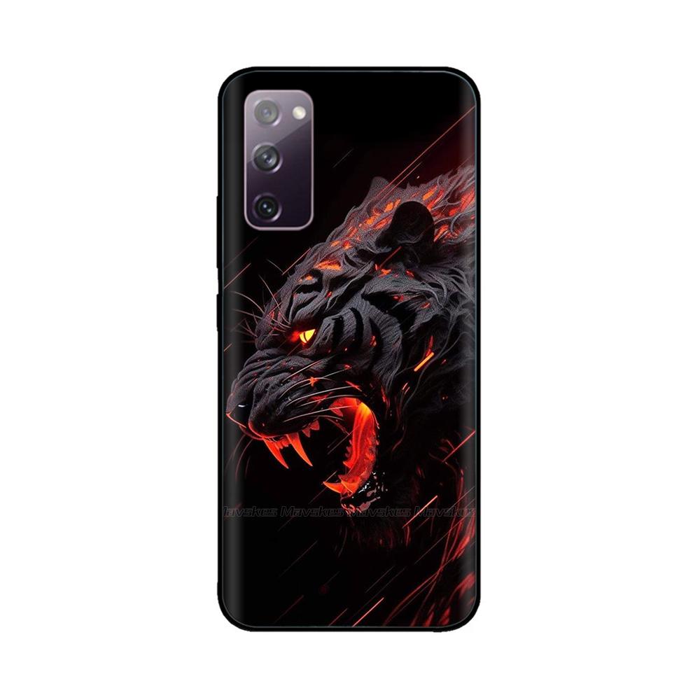 For Samsung Galaxy S20 FE Phone Case Cute Panda Funda Back Cover For Samsung S20 Ultra S20+ Liquid Silicone Protective Bumper