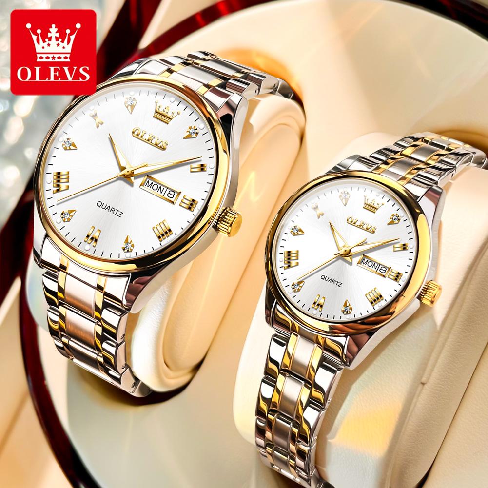 OLEVS 5563 Couple Watches Luxury Original