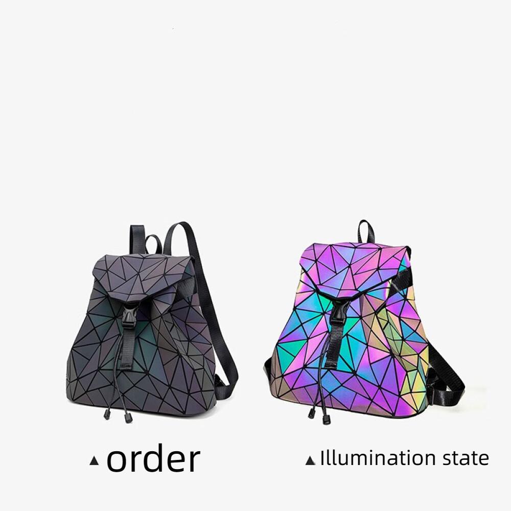 Damentasche Rucksack 2023 neuer Sommerfee farbwechselnder Netzroter Rucksack für Freundin Regenbogenfarbe Länge 33 cm13 Breite cm Höhe 31 cm