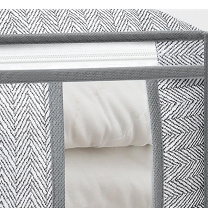 Quilt Storage Bag Non-Woven Fabric Large Capacity Wardrobe Quilt Organizers Dust Moisture Proof Quilt Clothes Storage Container