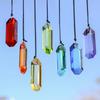 7pcs Crystal Sunlight Catchers Prism Indoor Window Hanging Decoration Rainbow Glass Prism Sunlight Catcher Decor for Home Garden