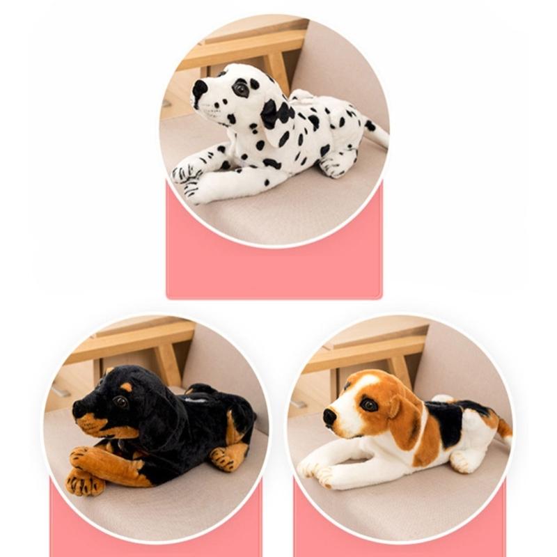 Weiche Stoff Taschentuchbox Halter Etui Cartoon Hund Papierbehälter Plüsch Taschentuchspenderbox Niedliches Serviettenhalter Etui