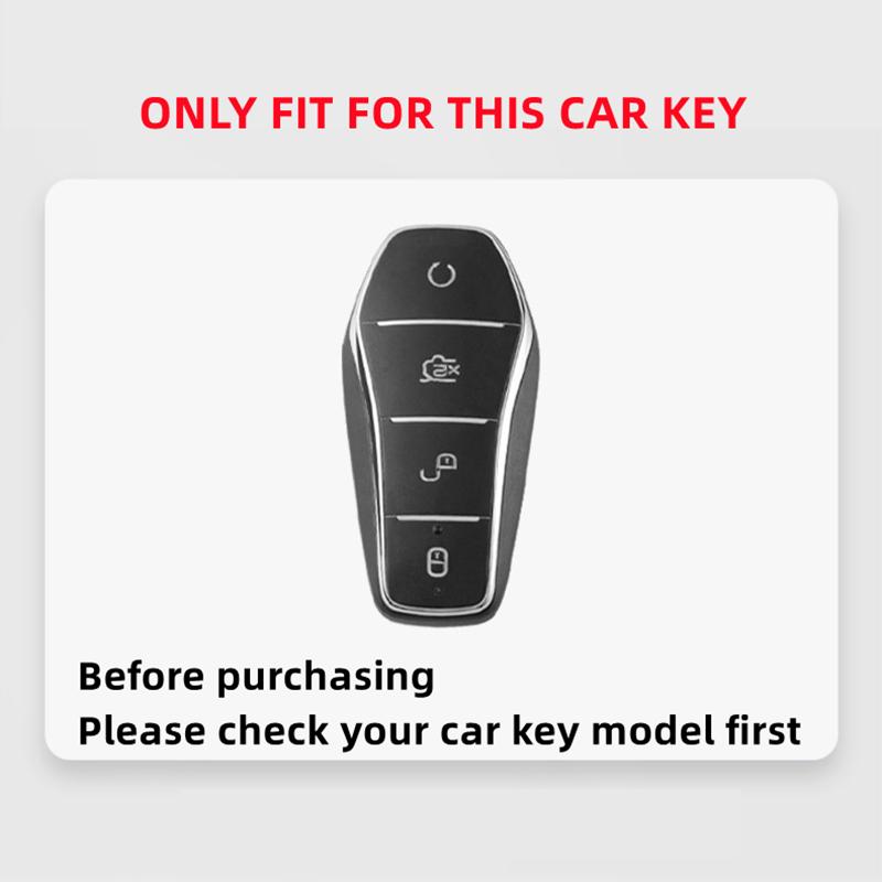 Metal Car Key Case Remote Cover Shell Holder Protector Fob For Byd Atto 3 2 Song Pro Shark 6 Atto 1 8 Seal U Sealion 5 6 7 8