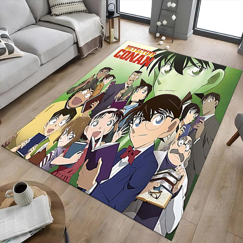 1pc Detective Conan Mystery Carpet for Playroom Bedroom Living Room Sofa Home Decor,kids Game Area Rug Non-slip Floor Mat Y72323