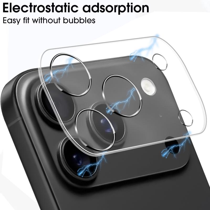 4PCS Camera Lens Protector for iPhone 17 Pro Max Lens Protective Glass for iPhone Air 17 16 15 14 Pro Max Plus Tempered Glass