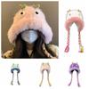 Cloth Accessories Kawaii Funny Hat Knitting Ear Protection Hat Outdoor Cartoon Plush Hat  Boy