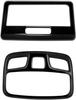 LIDUN Front and Rear Reading Lamp Front Light and Interior Panels for Suzuki Jimny Nomad JC74W ABS Set Covers, Frames, (Piano Black) - Material,