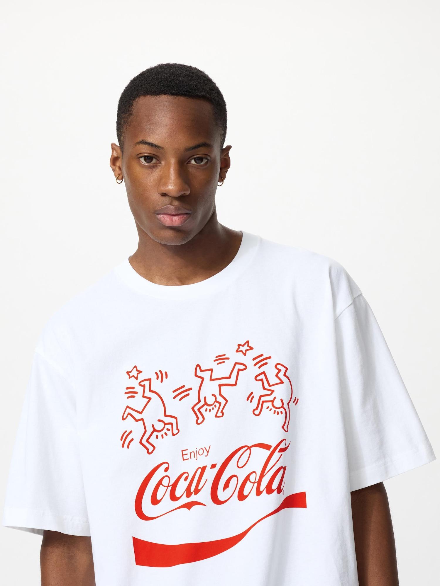 

Uniqlo Япония Кит Харинг X Coca Cola Ut relAX 00 WHITE/S