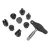 9Pcs Oil Pan Drain Plug Repair Kit Portable Versatile Oil Sump Drain Plug Tool Set for Plastic Oil Pan Oil Drain Plug