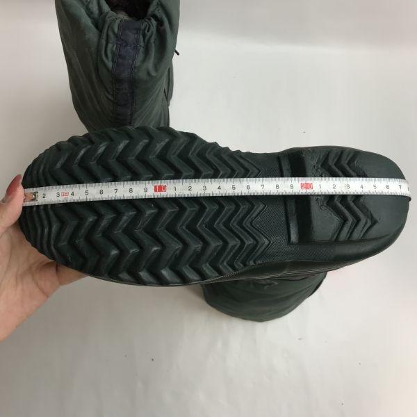 SOREL Vintage 80s-90s Canada Long Snow Boots with Inner WOS8 24.5-25.5 Green Boots Shoes(USED)