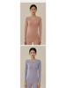 Women's Cotton Thermal Underwear Set - Round Neck, Autumn/Winter, Large Size