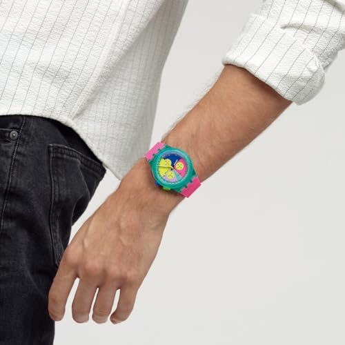 Swatch Neon Flash Arrow Watch, SUSG408, Pink