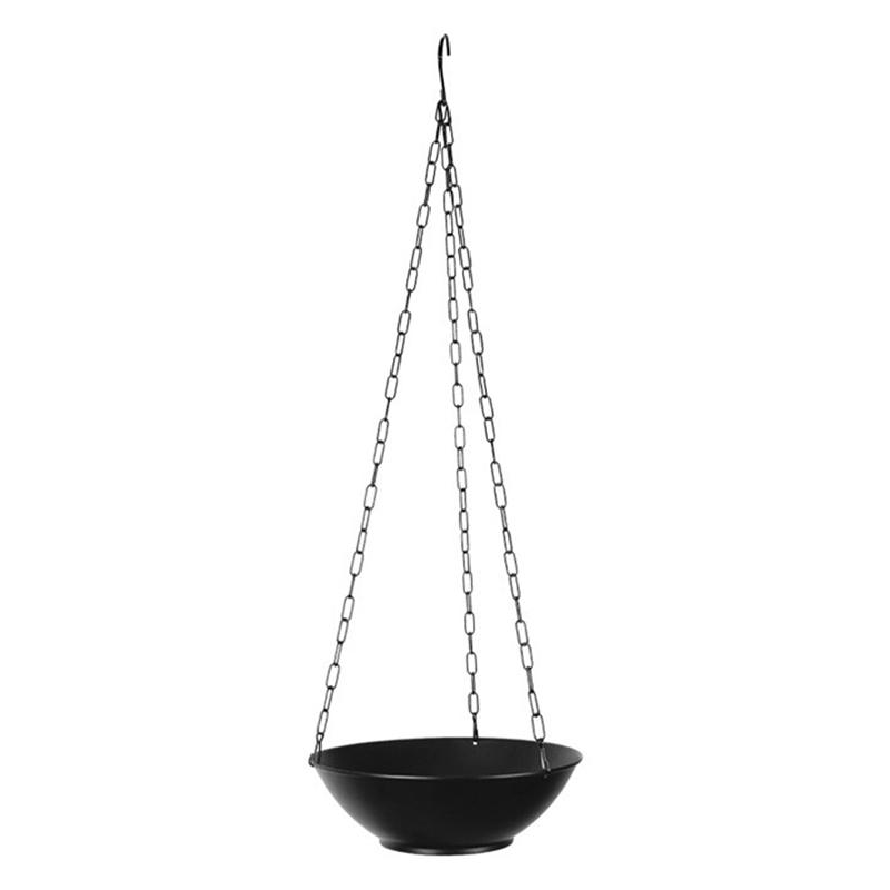 001-DL-01 Iron Hanging Flower Pot Indoor Outdoor Balcony Potted Plant Display Basket A
