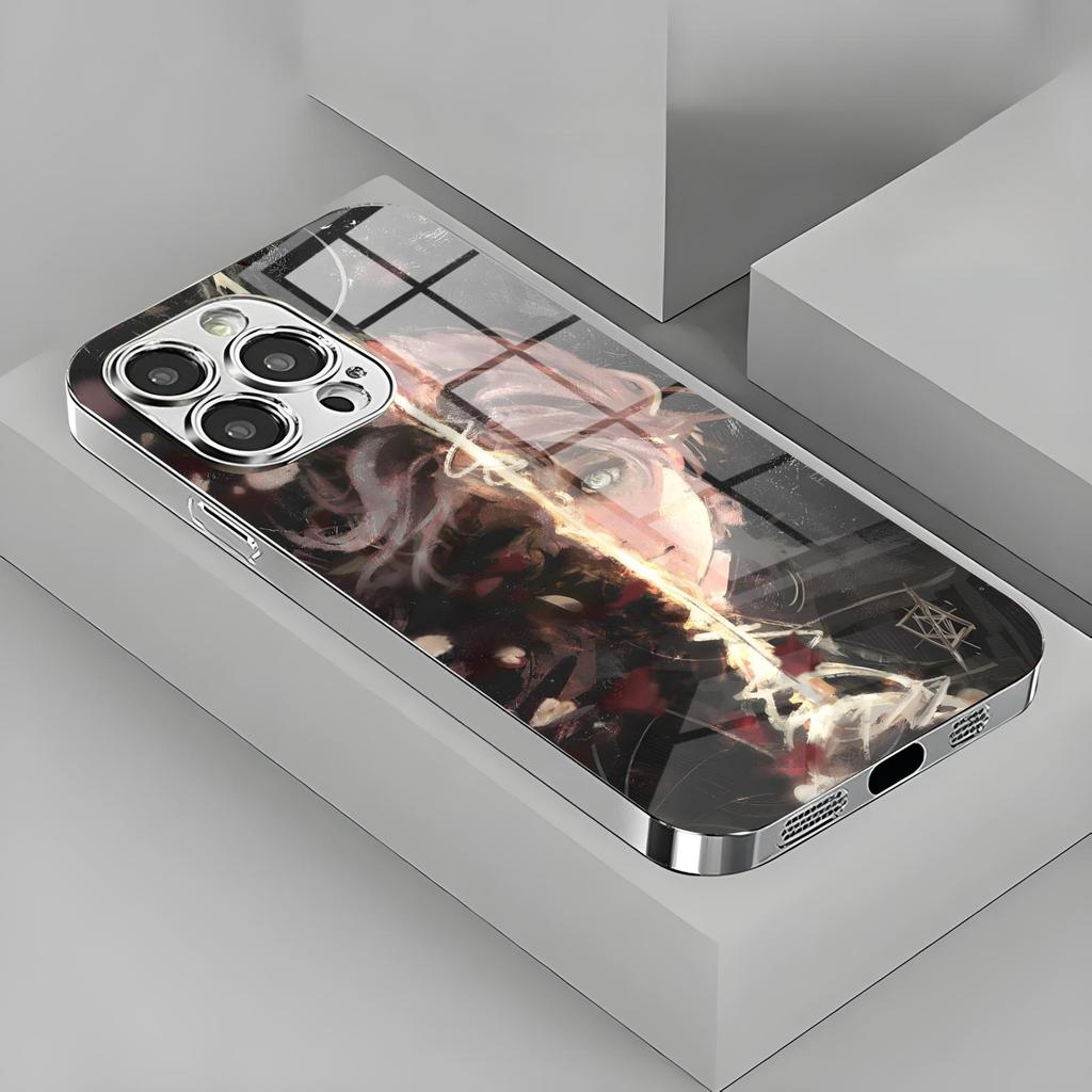 Clair Obscur Expedition 33 Phone Case For iPhone17 16 16e 15 14 13 12Plus Mini Pro Max Electroplated glass Phone Case