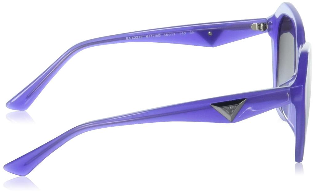 Emporio Armani Shiny Opalin Violet Sunglasses Size 56 Women's EA4221F,