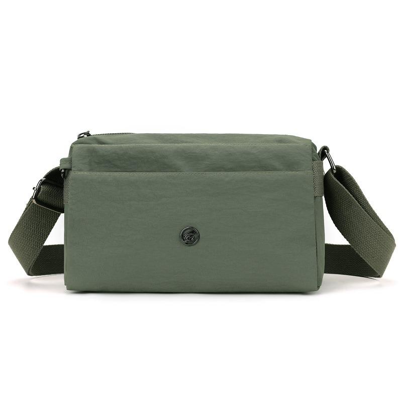 Borsa a tracolla da donna monospalla moda semplice impermeabile leggera multistrato tutto in uno borsa di grande capacità
