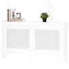 MDF Radiator Cover, Slats, Living Room, Bedroom, Hallway, 151.5 x 19 x 82 cm, White