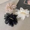 Elegant French Flower Hair Clip for Ponytails and Buns - Women's Gentle Hair Accessory