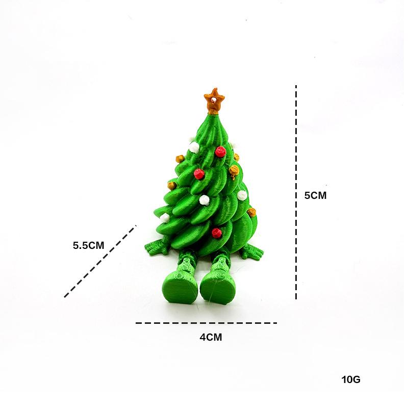 

New 3D Printed Christmas Ball Christmas Tree Ornament With Movable Joint Christmas Decorations Festive Tabletop Display Statue