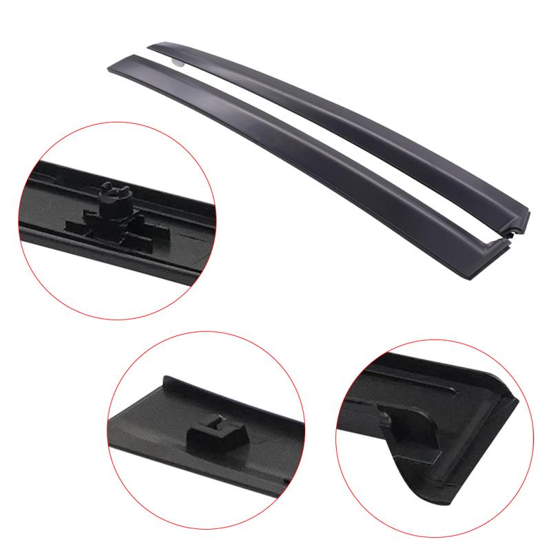 2 Stück Schwarze Säulenverkleidung für Autofenster und Türen (B-Säule) für Honda Civic Hatchback & Coupe Hatchback 2-Türer 1992-1995