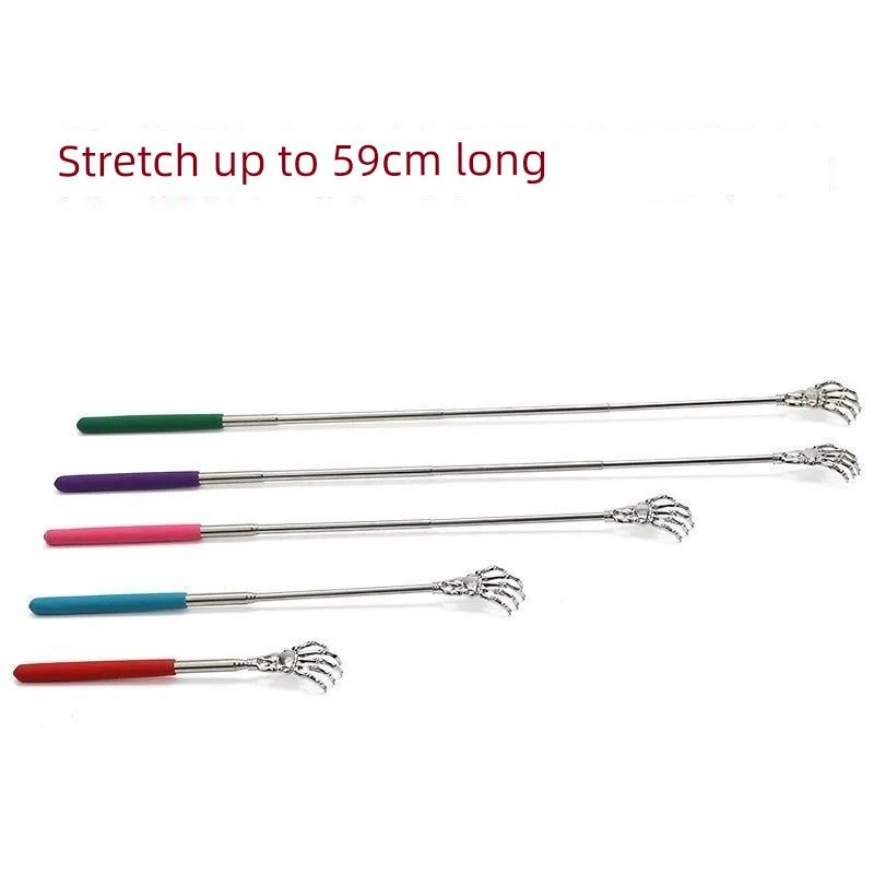 Manual Massager Metal Don't Ask for People Back Scratcher Back Scratcher Scratching Back Full Body Telescopic Old-Headed Music Scratching Back