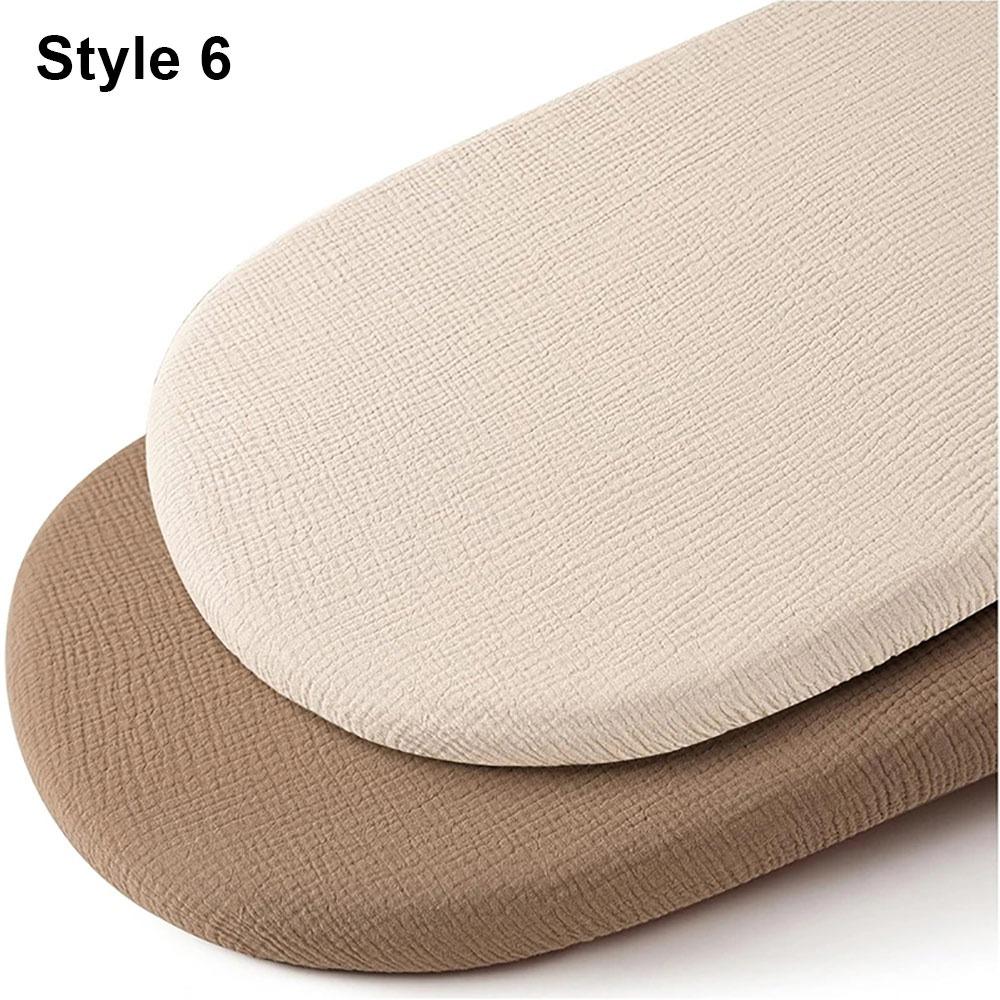 2Pcs/Set Durable Solid Baby Fitted Sheet Breathable Printed Crib Fitted Sheets Cotton Newborn Changing Pad Cover