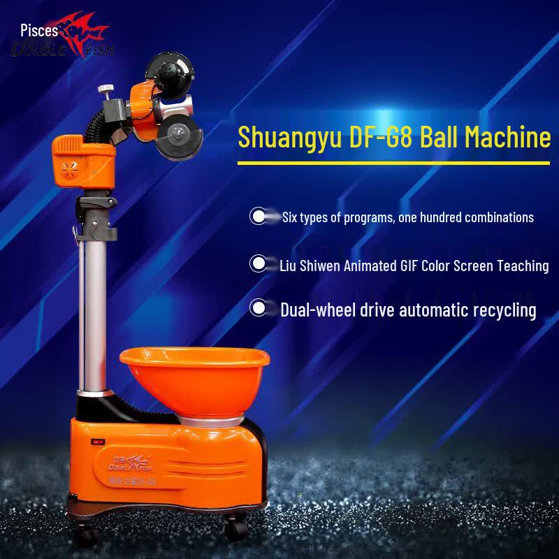 Double Fish Automatic Table Tennis Serving Machine