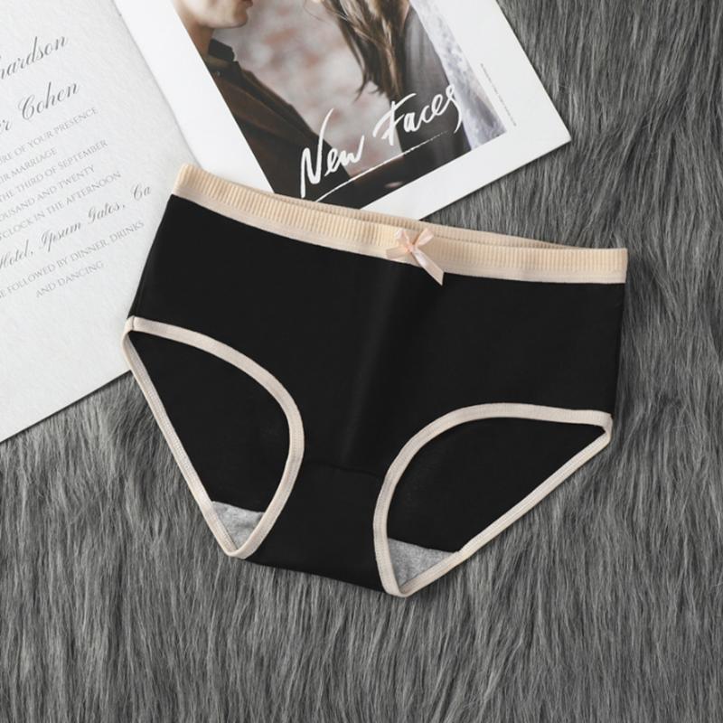 Japanische Damenunterwäsche Koreanische Version Mädchen Atmungsaktiv Mittelhoch Geschnitten Niedlich Große Dreiecksunterwäsche