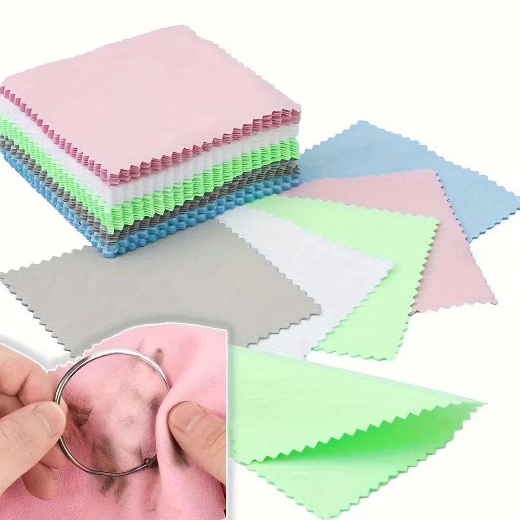 10-100pcs Glasses Microfiber Cleaning Cloth Soft Color Used For Phone Screens Jewelry Screen Camera Sunglasses Cleaning Cloth