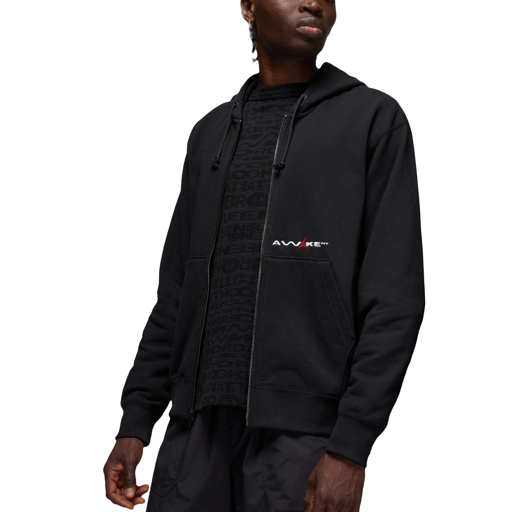 Air Jordan x Awake NY Full-Zip Fleece Hoodie Black Men s IB7289-010 XL