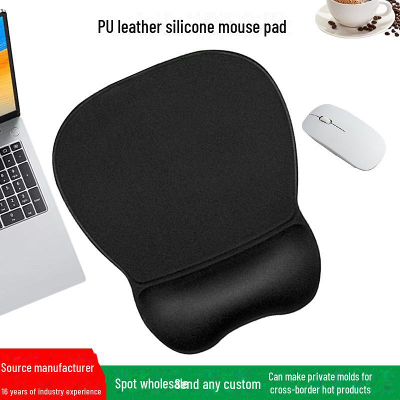 

Silicone Non-Slip Mouse Wrist Pad for Laptop & Desktop Office Use Lycra чёрный