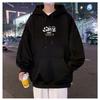Men S Oversized Fleece Hoodie American Retro Hip Hop Style