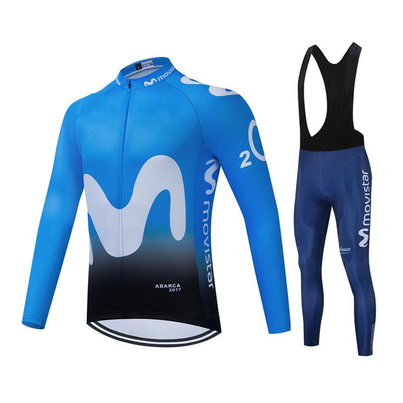 2026 Movistar Team Lange Mouw Wielertruien Ropa Ciclismo Maillot Fietskleding Ademend Mtb Fiets Wielerkleding