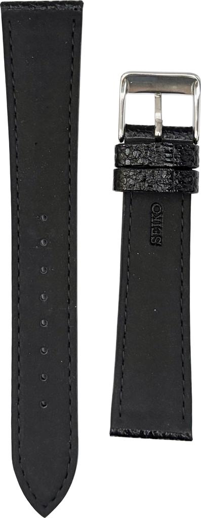 Seiko Watch Band 17mm DAE3R Cowhide Shrink Leather Black [Seiko] Men's