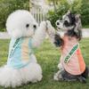 Super Stretchy Dog Sport Vest Color Blocked Breathable Mesh Pet Short Shirt Soft Quick Drying Dog Sleeveless Clothes