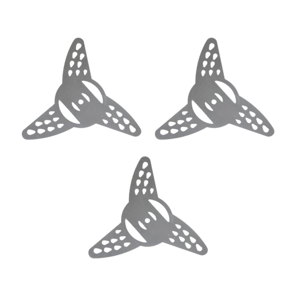 Upgrades 3 Tooth Metal Hole Saw Blade Durable Iron Replacement Blade Easy Installation for Lawn Mowers & Garden Trimmers