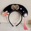 Ancient Royal Court Queen Princess Headband Headdress Classical Hanfu Cheongsam Hair Hoop Accessories