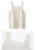 Lekasha Women's 100% Pure Cashmere U-Neck Ribbed Knit Camisole