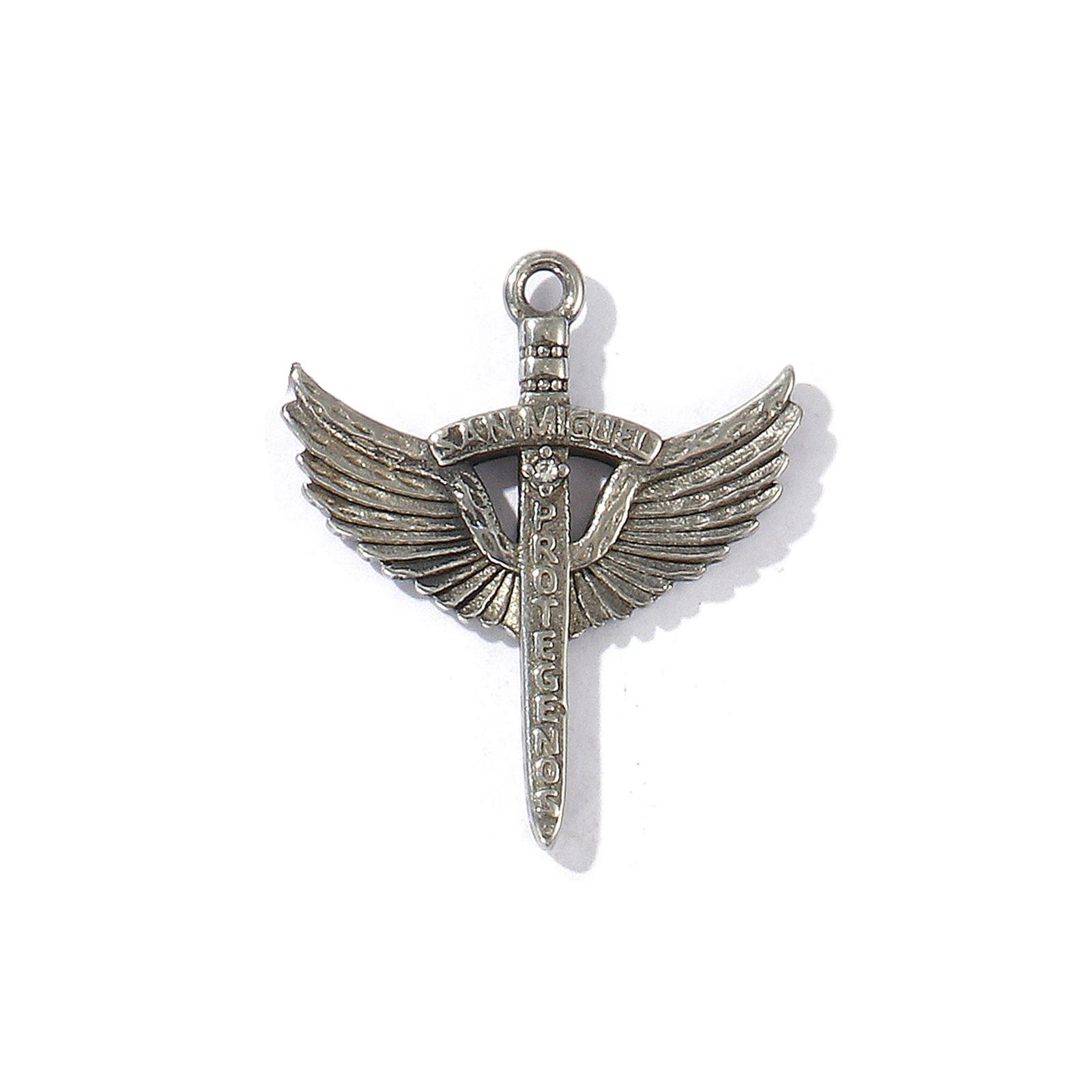 

1 Piece 304 Stainless Steel Charms Antique Silver Plated Hammer Wing Arrow Pendants For DIY Necklace Jewelry Making Findings