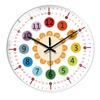 Wall Clock 8 inch Cartoon Collection Educational Tool Decorative Clocks for Walls for Bedroom Kitchen Bathroom Classroom Office