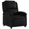 Relaxation Armchair Artificial Leather Black