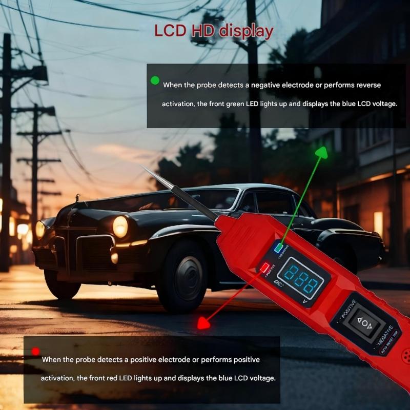 Professional Multimeter Automotive Circuit Tester With Voltages Display For Car And Motorcycles 3.5-36V Electrical System